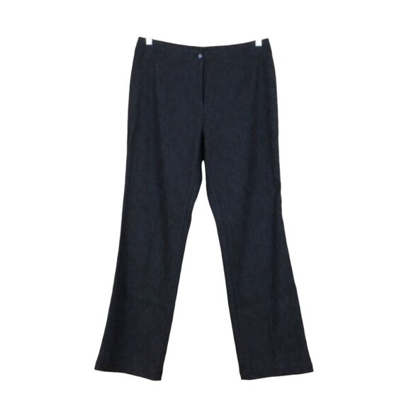 J.Jill Stretch Blazer & Pant Suit Baroque Fabric Black Jacket 10 Pant 8P D174 - Picture 6 of 10